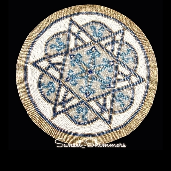 𝅺4PC Set Silver Hanukkah Napkin Rings Rhinestone Crystal Minorah 2.5" New - Picture 6 of 8